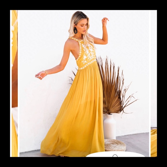 NWT Maxi Dress/Embroidered VICI/Medium/ Last One - Picture 11 of 16